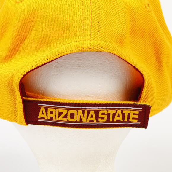 Arizona State ASU Sparky Sun Devil Wool Blend Embroidered H&L Hat Red Yellow TEI - Picture 7 of 10